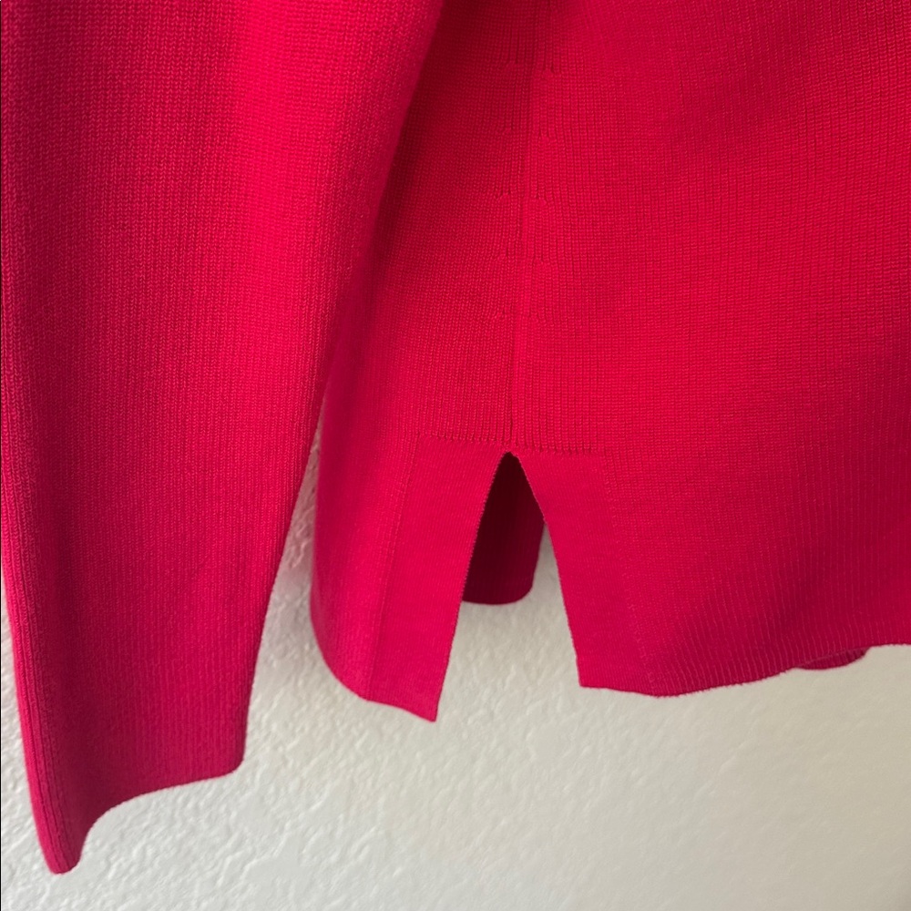 Talbots Pink Fuschia Button-Up Cardigan Size Large Gold Buttons - Picture 8 of 8